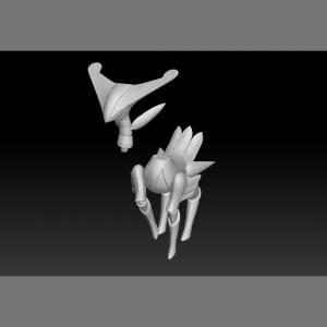 Файл STL Pokemon Paradox Future Virizion Железные листья・Шаблон для 3D-печати для загрузки・Cults