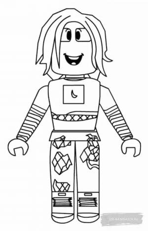 Раскраски Роблокс для девочек