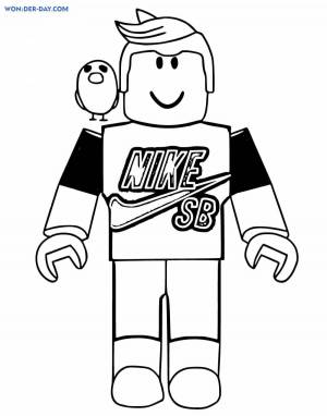 Раскраски Роблокс скины донатеров