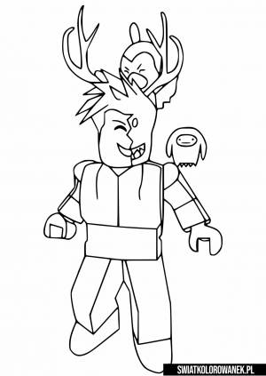 Раскраски Роблокс скины донатеров