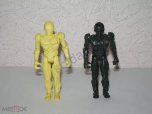 Фигурки Робот-полицейский Робокоп Robocop кооператив пластмасса солдатики 90-е киборги