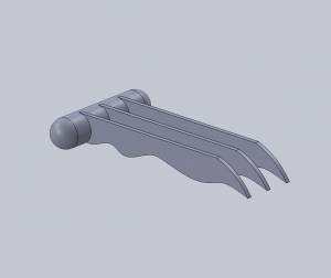 Бесплатный STL файл коготь росомахи・Шаблон для 3D-печати для загрузки・Cults