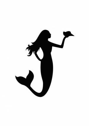 Трафареты Русалка