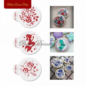 Трафарет для печенья с рисунком цветов