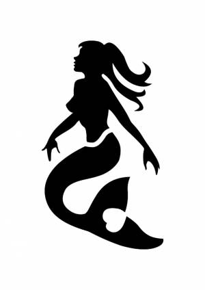 Трафареты Русалка
