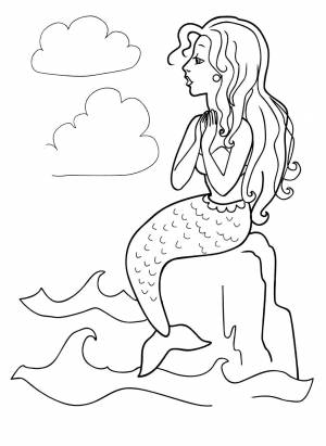 Раскраска Русалка