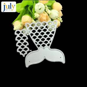 Julyarts пресс-формы Русалка Принцесса Русалка рыбий хвост необходимый металлический резак нож форма