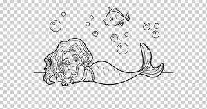 Эльза Анна Книжка-раскраска Рисунок Принцессы Диснея, шаблон русалки, png