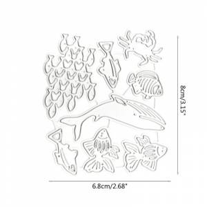 Семейные высечки для рыбалки, рыбы, металлические трафареты, трафареты для тиснения для DIY, скрапбукинга, карты, фотобумага