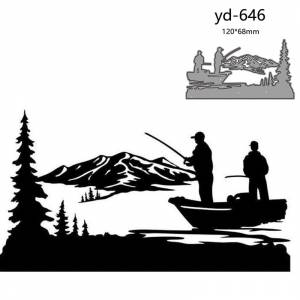 Металлические штампы для резки, украшения для рыбалки, для скрапбукинга, бумаги, рукоделия, ножа, форма, лезвие, перфоратор, трафареты