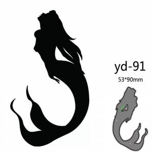 Металлические режущие штампы для вырезания, украшения в виде русалки, для скрапбукинга, бумаги, ремесленных ножей, лезвия, штампованные трафареты