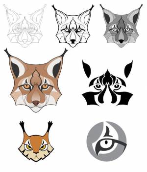 Трафареты рысь маска