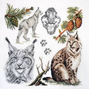 Набор для вышивания Зоология Рысь обыкновенная Марья Искусница 03