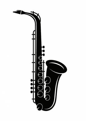 Трафареты Саксофон