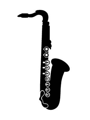 Трафареты Саксафона