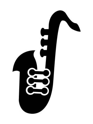 Трафареты Саксафона