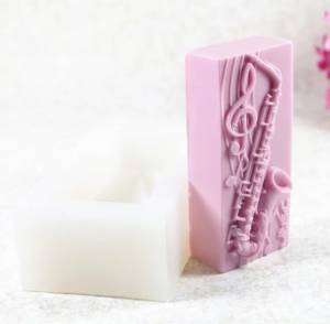 Форма для саксофона S483, художественная сконовая 3D форма для мыла, ремесленные формы «сделай сам», формы для свечей ручной работы