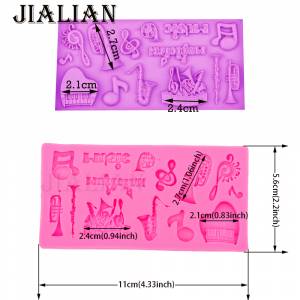 Музыкальные инструменты для нот пианино, саксофон для украшения помады сконовая форма DIY Инструменты для украшения торта Формы для выпечки T0515