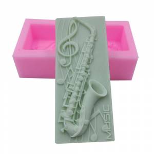 Саксофон дизайн мыла DIY сконовая форма для мыла ручной работы сконовые формы для мыла
