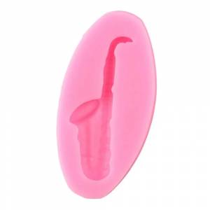 3D сконовая форма для саксофона, форма для торта, кайма для мастики, DIY Инструменты для украшения торта для вечеринки, конфеты, глина, шоколадные формы для мастики