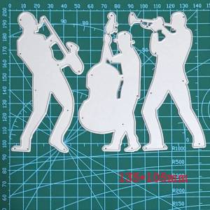 Саксофон Виолончель плеер Металлический Трафаретный вырубной штамп 2021 НОВЫЙ крафт Скрапбукинг плашки режет трафарет с тиснением и изображением изготовление бумажных карточек шаблон-штамп