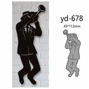 Металлические штампы для вырезания форма для украшения саксофона для скрапбукинга бумаги ремесла ножа форма лезвие перфоратор трафареты