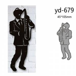 Металлические штампы для вырезания форма для украшения саксофона для скрапбукинга бумаги ремесла ножа форма лезвие перфоратор трафареты