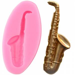 Музыкальный Саксофон, искусственные формы для шоколада, помадки, топпер для кексов, «сделай сам», инструменты для украшения тортов, ювелирные изделия, формы для полимерной глины