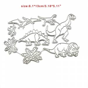 Динозавр металлический трафарет трафарет DIY Скрапбукинг альбом шаблон бумажной карты шаблон тиснение украшения