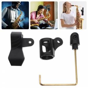 Зажим для микрофона Держатель для микрофона крепление Универсальная труба подставка для саксофона опорный кронштейн саксофон зажим аксессуар