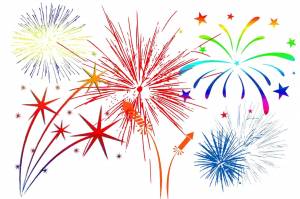 Салют простой рисунок