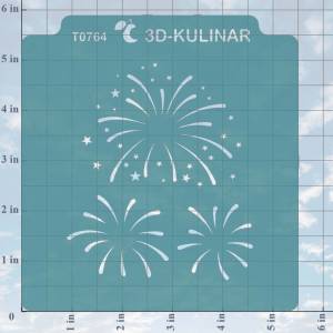 Трафарет  Фейерверк