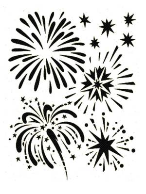 Трафареты Салюта