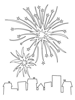 Салют трафарет