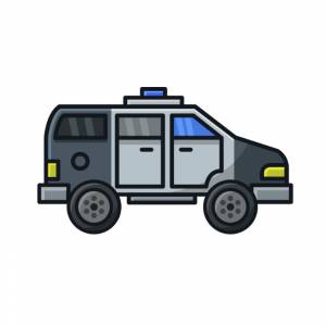 Шаблон полицейской машины