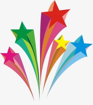 Трафареты салюта цветного для вырезания на окна