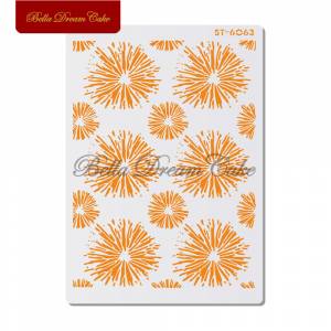 Трафареты для домашних животных, трафареты для домашнего декора торта, 3 цветущих фейерверка, для скрапбукинга