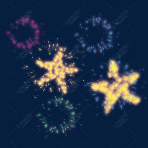 Морская звезда шаблон фейерверк Блум изображение_Фото номер 611706067_PSD Формат изображения_ru
