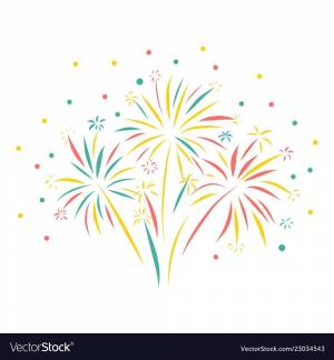 Салют простой рисунок