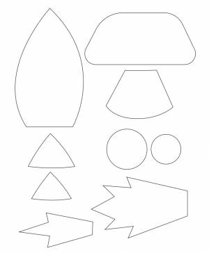 Аппликация ракета мастер-класс