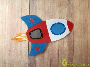 Поделка для детей ракеты  шаблон