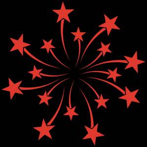 Салют трафарет