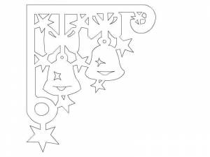 Новогодние трафареты и шаблоны для вырезания из бумаги