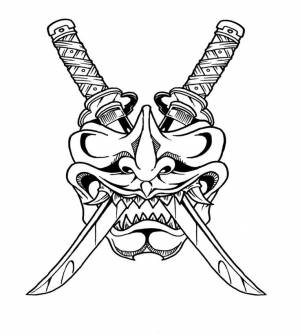 samurai mask amp; swords