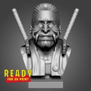 Файл STL Бюст самурая ・Шаблон для 3D-печати для загрузки・Cults