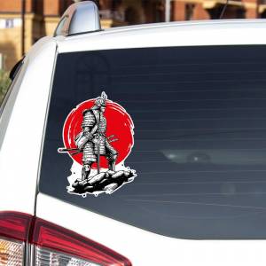 Самоклеящаяся наклейка «Самурай» Автомобильная наклейка Водонепроницаемые автодекоры