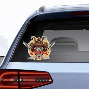 Самоклеящаяся наклейка «Самурай» Автомобильная наклейка Водонепроницаемые автодекоры