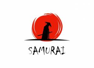 Самурай ронин дизайн логотипа вектор шаблон современный дизайн логотипа ронин векторные иллюстрации