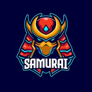 Шаблон логотипа samurai e-sports