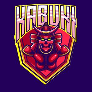 Шаблон логотипа талисмана самурая для команды esport и sport logo